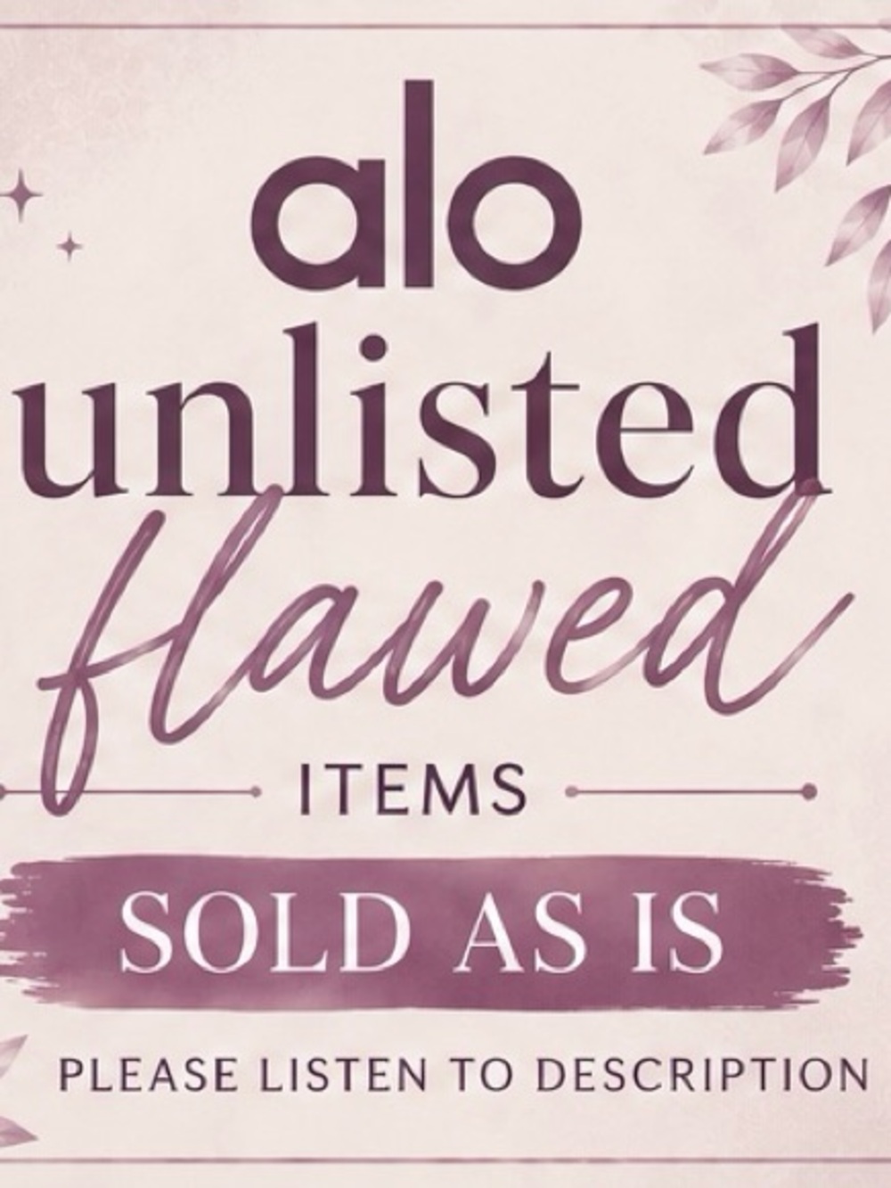 ALO Yoga Pink Script Decorative Sign